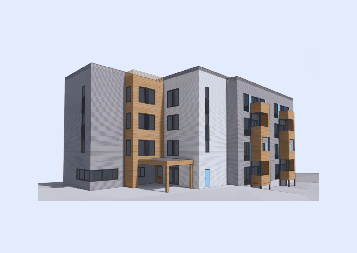 Architectural rendering only; subject to change. Rendering courtesy of DORA Construction and PDS.