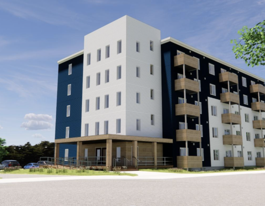 Architectural rendering only; subject to change. Rendering courtesy of DORA Construction and PDS.